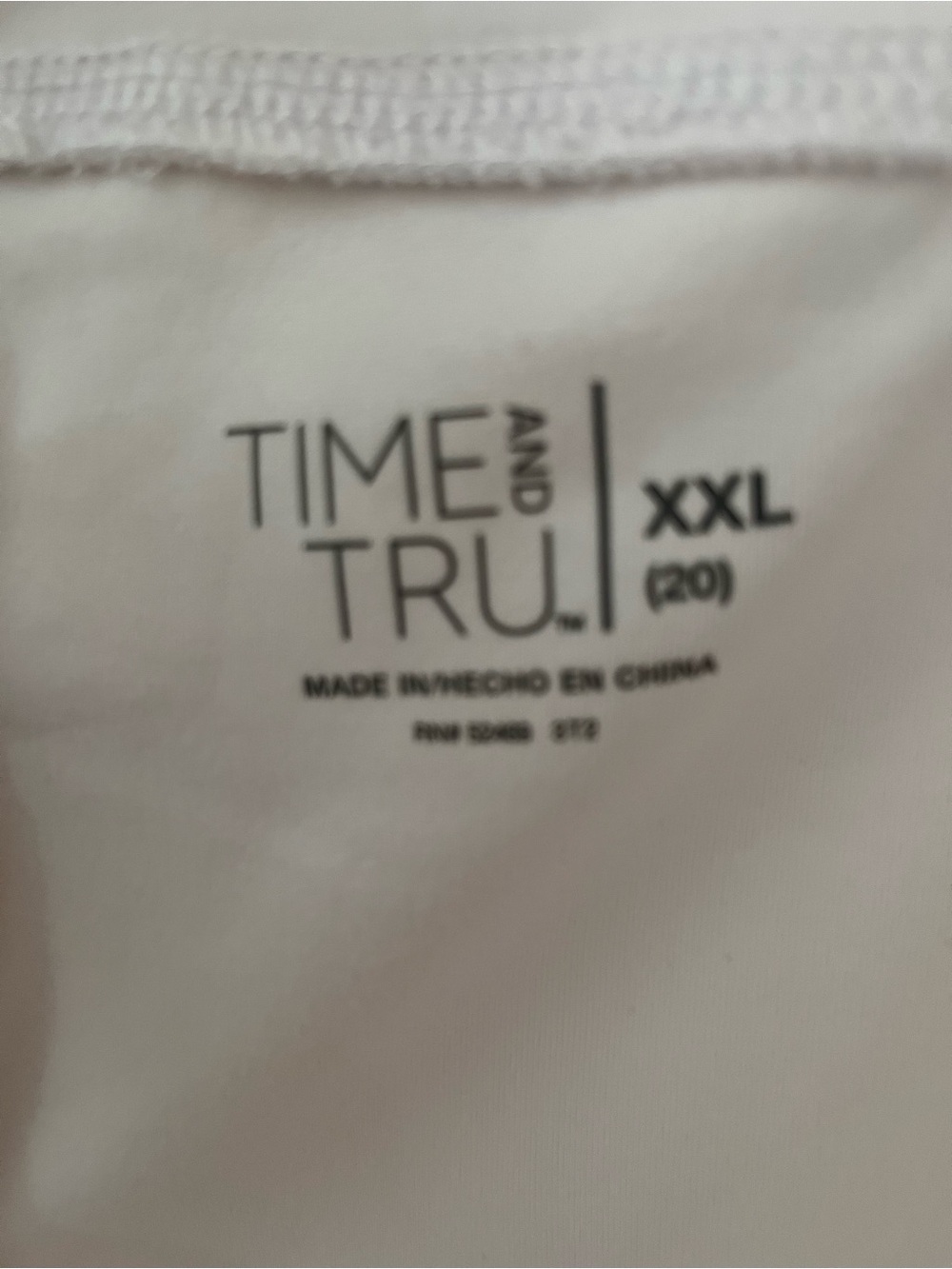 Time and Tru White High-Rise Leggings - Picture 4 of 6